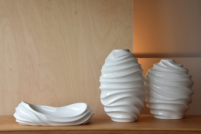 COLLECTION ONDAS : VASES ET CENTRE CÉRAMIQUE| VP Interiorismo